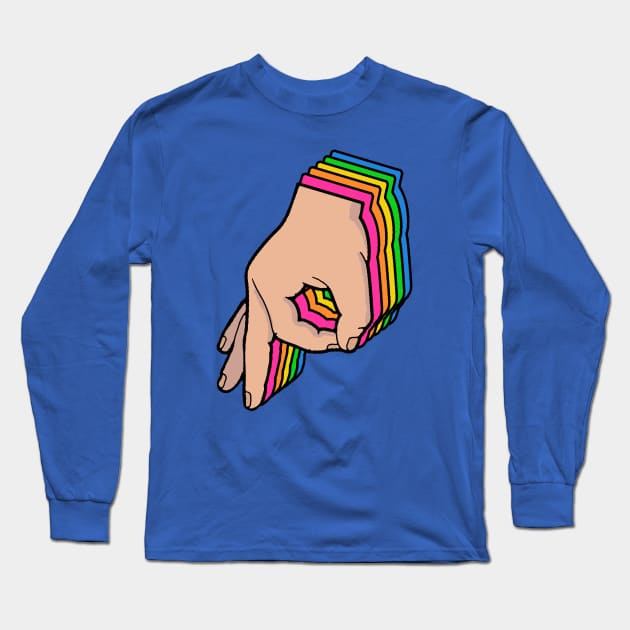 The Circle Game Rainbow Long Sleeve T-Shirt by Barnyardy